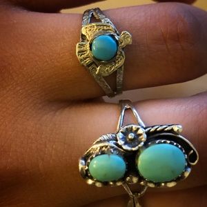 Turquoise eagle ring